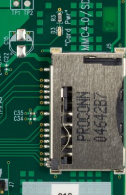 How to interface an eMMC media with Microchip SD/MMC Card Readers